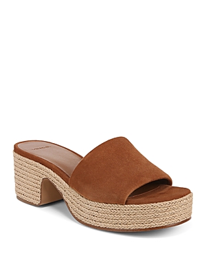 Shop Vince Women's Margo Espadrille Block Heel Platform Sandals In Brown