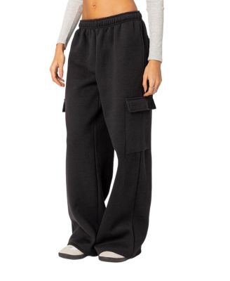  Wide Leg Cargo Sweatpants