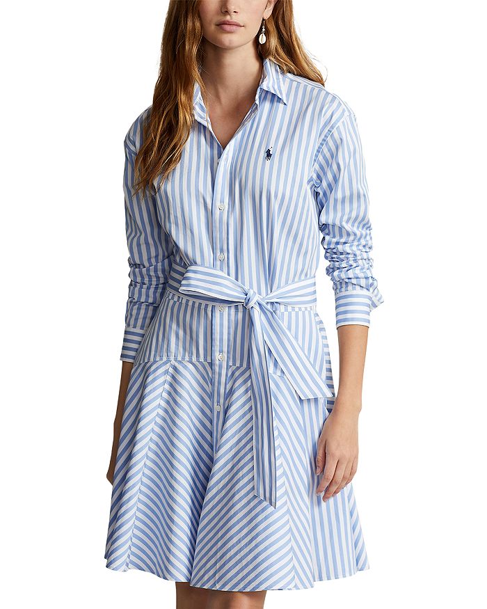 Ralph Lauren Striped Cotton Shirt Dress | Bloomingdale's