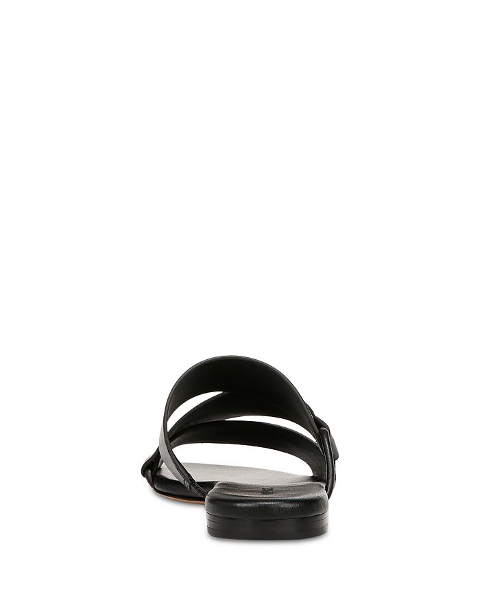 Shop Vince Women's Dulan Slip On Asymmetrical Slide Sandals In Black
