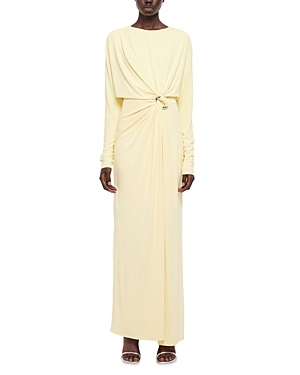 Simkhai Maisie Long Sleeve Draped Dress