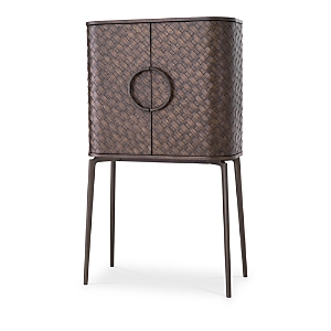 Eichholtz Nilsson Wine Cabinet In Oak Veneer Bronze