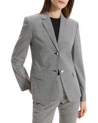 Theory - Check Single Breasted Blazer