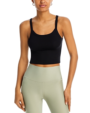 Shop Splits59 Charlie Rib Cropped Tank In Black