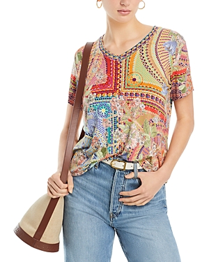 Shop Johnny Was The Janey Favorite Short Sleeve Tee In Multi