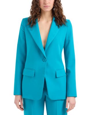 Emporio Armani Single Breasted Techno Cady Blazer