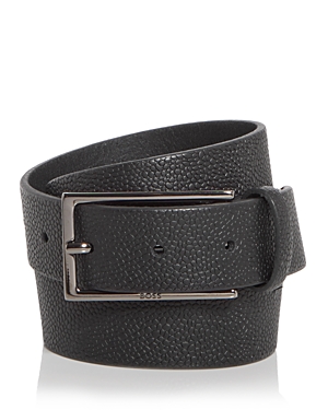 Shop Hugo Boss Men's Carmello Leather Belt In Black