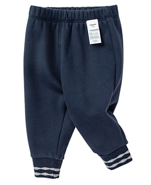 Shop Balabala Unisex Jogging Cut Plush Trousers - Baby In Navy