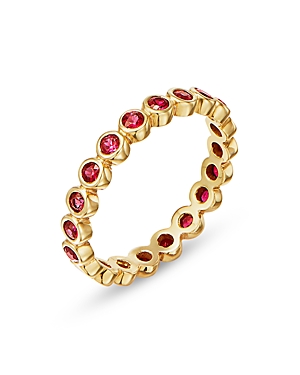 Temple St. Clair 18K Yellow Gold Classic Ruby Eternity Band