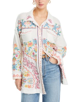 Johnny Was - Toyah Embroidered Gauze Tunic Shirt