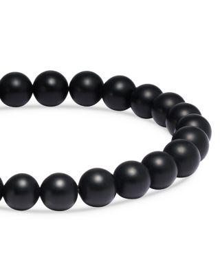 Matte Black Onyx Beaded Bracelet