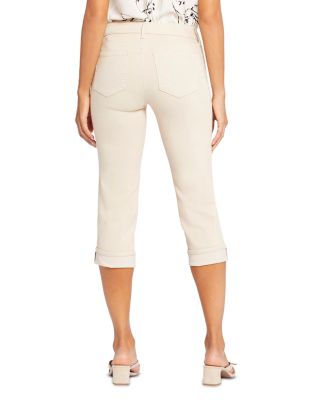 Petite Marilyn Cuffed Cropped Jeans in Feather