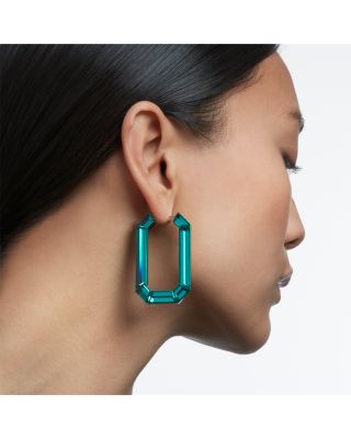 Lucent Crystal Hoop Earrings