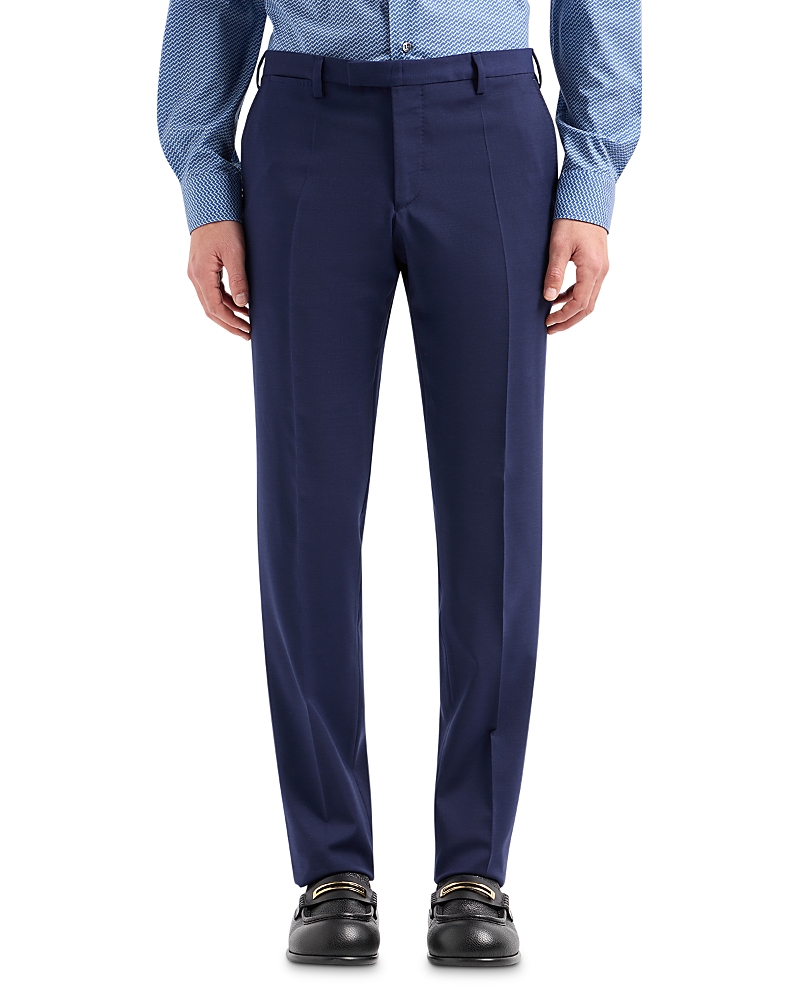 Emporio Armani Slim Fit Tropical Wool Trousers