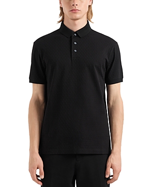 Emporio Armani Short Sleeve Jacquard Polo Shirt