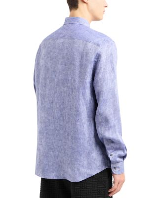 Regular Fit Linen Chambray Sport Shirt