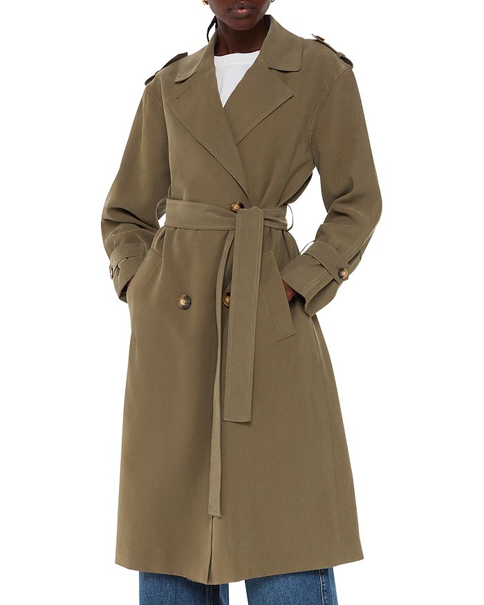 Whistles Shops Belted Trench Coat