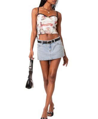 Chiara Denim Micro Skirt