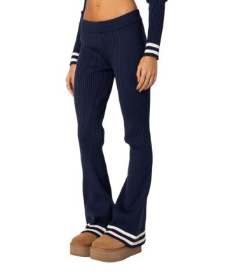 Pluto Ribbed Flared Pants