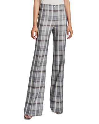 Santorelli - Plaid Flare Pants