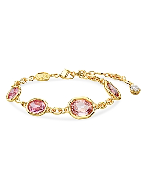 Shop Swarovski Imber Bracelet In Pink/gold