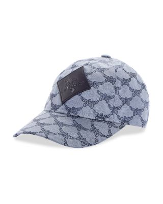 Logo Print Lauretos Denim Jacquard Baseball Cap