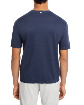 Double Layered Short Sleeve Knit Tee