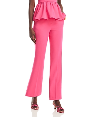 Shop French Connection Whisper Flare Pants In Raspberry