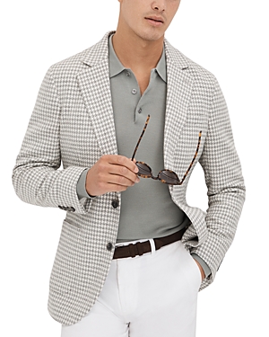Shop Reiss Nite Dogtooth Slim Fit Sport Coat In Soft Grey