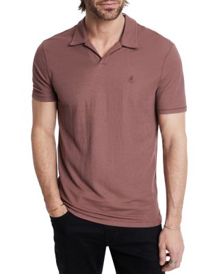 Leroy Peace Pique Regular Fit Polo Shirt In Brown