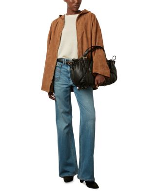 Jenifer Hooded Suede Jacket