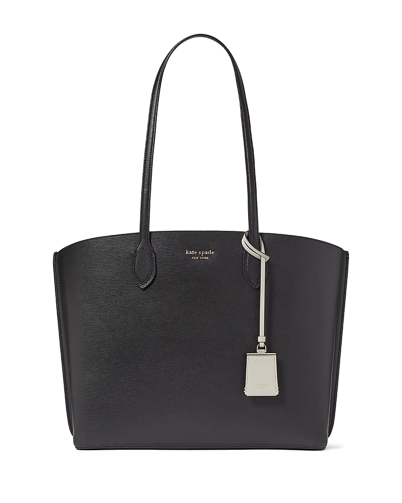 Kate Spade New York Suite Crossgrain Leather Work Tote In Black