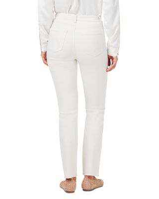 High Rise Straight Ankle Jeans in Canvas