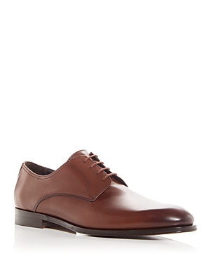 Shop To Boot New York Men's Gunn Lace Up Derby Dress Shoes In Burnished Brown
