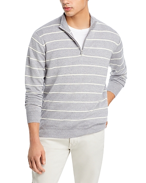 Crown Eastham Striped Quarter Zip Sweater