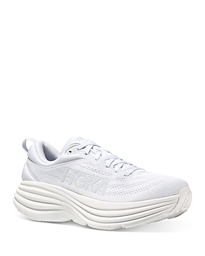 Hoka Bondi 8 Running Shoe In White/white