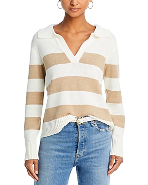 Aqua Striped Polo Sweater - 100% Exclusive