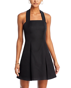 Aqua Halter Mini Dress - 100% Exclusive In Black