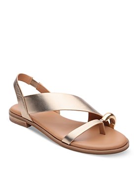 Women's Gold Flat Sandals + Free Shipping - Bloomingdale's