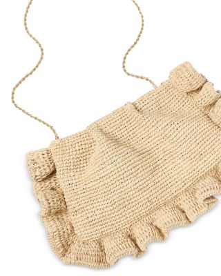 Mavis Ruffle Trim Flat Clutch