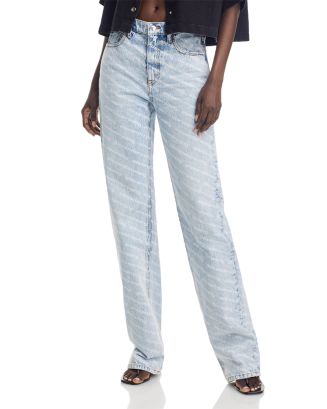 alexanderwang alexadnerwang.t EZ High Rise Relaxed Cotton Jeans in
