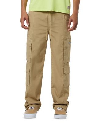 Drawstring Cargo Pants in Ripstop Tan