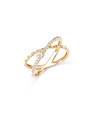 Bloomingdale's Diamond Crossover Ring in 14K Yellow Gold, 0.26 ct. t.w