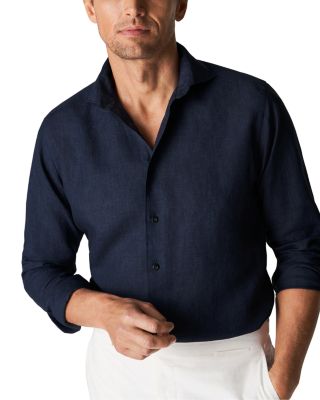Eton Contemporary Fit Linen Shirt