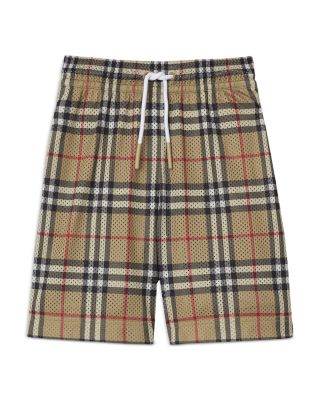 Burberry - Boys' Malcolm Mesh Check Shorts - Little Kid, Big Kid