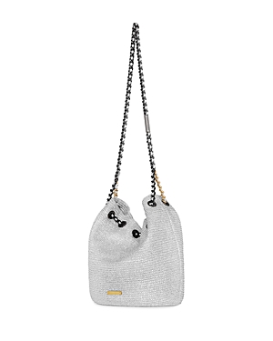 Shop Rebecca Minkoff Soft Bucket Bag In Silver