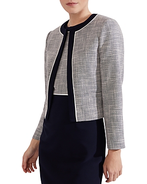 Hobbs London Laurie Jacket In Navy Ivory
