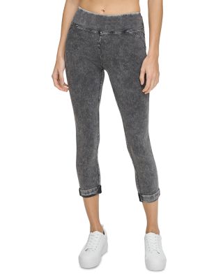 Marc New York Mark New York Mineral Washed Cropped Denim Leggings Bloomingdale s