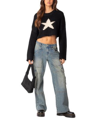 Mega Star Cropped Sweater