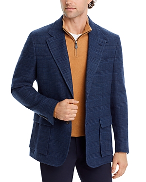 Shop Polo Ralph Lauren Linen & Wool Regular Fit Sport Coat In Blue